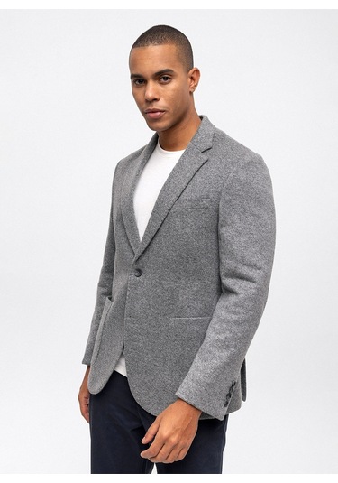 Back And Bond Slim Fit Antrasit Erkek Düz Ceket B33w50013 Antrasit