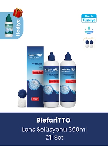 Blefaritto Lens Solüsyonu 2 x 360 ML + Çanta Boy Tto 60 ML