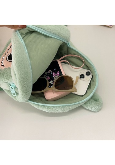 Monyee Küçük Çocuklar İçin Pulu Kumaş Masaüstü Oyunu Stili Mavi Çift Askılı Okul Çantası Mor