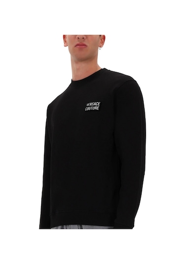 Versace Jeans Couture 79gaıp02 Erkek Sweatshirt Siyah