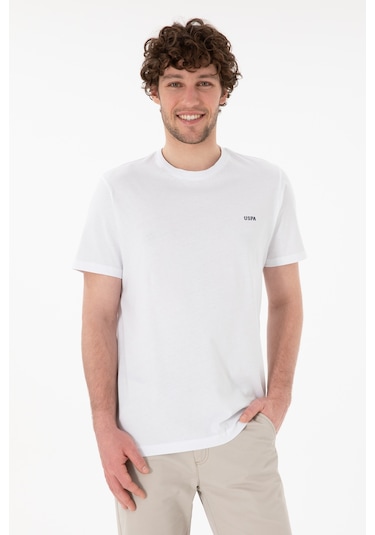 U.S. Polo Assn. Erkek Regular Fit Bisiklet Yaka Beyaz Basic Tişört 50305928-VR013 U.S. Polo Assn. Erkek Regular Fit Bisiklet Yaka Beyaz Basic Tişört 50305928-VR013