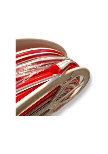 Ikinci Nesil Kırmızı Difüzör 5 Metre 6mm Neon Led Silikon Şerit Kapağı Led Şerit İçermez Kırmızı