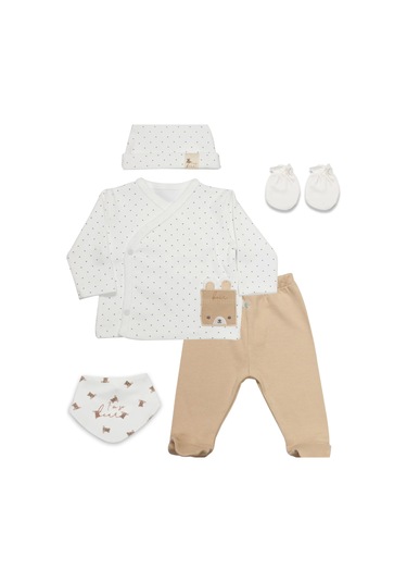 Bistyle I Am So Bear 5'li Hastane Çıkışı 12102 Bej-ekru Çok Renkli