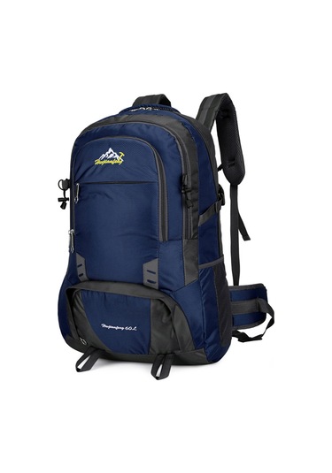 Lemestar Outdoor Spor Çanta Su Geçirmez Dayanıklı Büyük Kapasiteli Dağcılık Kamp Trekking Sırt Çantası Mavi 1768 Çok Renkli