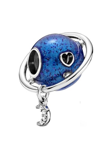 Fubena Gümüş Dünya Ve Ay Sallantılı Charm