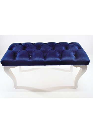 Mavi Chester Model Babyface Kumaş Bench&koltuk&tabure&pofuduk Yatak Odası Takımı Ucu&önü Puff