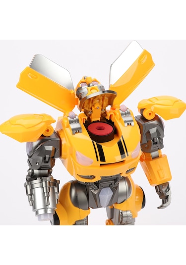 Tower Thunder Uzaktan Kumandalı 40 Cm Robot Sarı Disk Atabilen Işıklı Ve Sesli Robot