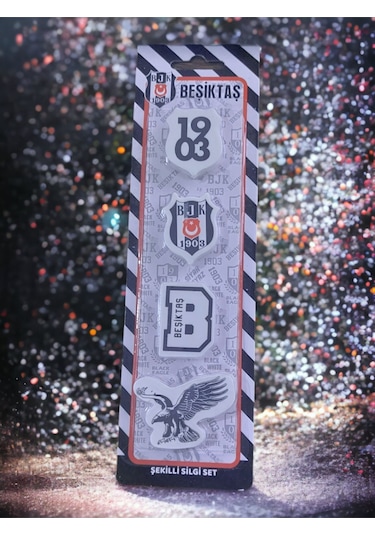 Taraftar 4 Lü Silgi Seti Beşiktaş Ürün