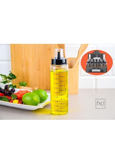 Paçi 570ml Akıtmaz Cam Yağdanlık Beyaz