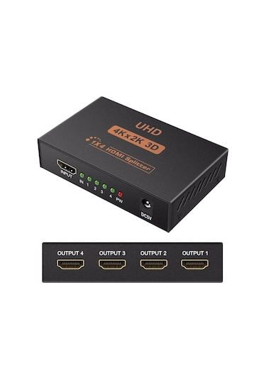 Alfais 5234 4 Port Uhd 4k Hdmi Switch Ekran Monitör Splitter Çoklayıcı