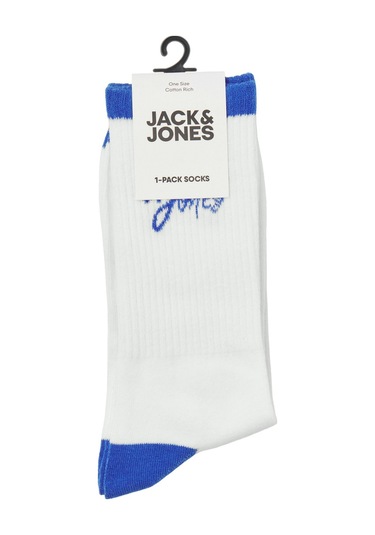 Jack & Jones Erkek Çorap 12252044 Beyaz-saks Beyaz - Saks