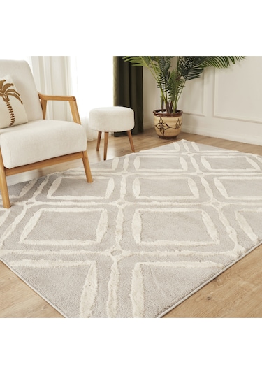 Kaşmir Halı 7/24 Plushy Doha Gri 80x300 Cm Gri