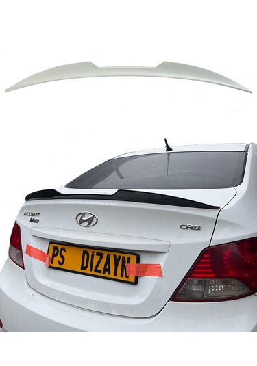 Hyundai Accent Blue Plastik BOYASIZ Spoiler