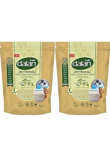 Dalan Granül Sabun Doğal Zeytinyağlı 2 x 1 KG