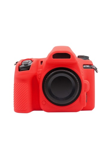 Nikon D780 İçin Puluz Soft Silikon Koruyucu Kılıf Kırmızı Diğer