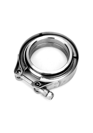 Geeroyoo 2.5 İnç 304 Paslanmaz Çelik V-band Klem + 2 Flanş, Turbo Egzos Sistemleri İçin Kaynaklı Bağlama, Evrensel Uyumlu Ve Dayanıklı