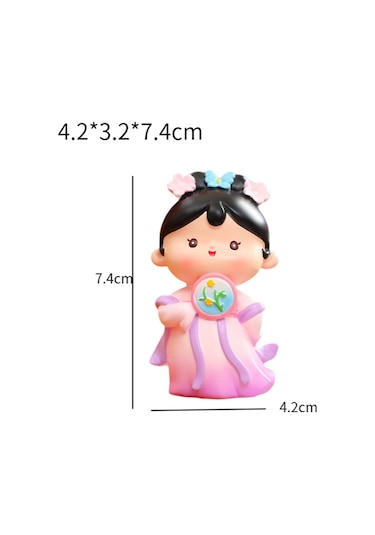 Suntek Çin Tang Kız Heykelcik Koleksiyonu 4,2cmx3,2cmx7,4cm