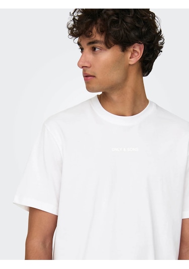 Only & Sons Onslevı Lıfe Reg Text Beyaz Erkek T-shirt 22028147 Ew21gy101039 C001 Çok Renkli
