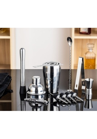 Maoyaya Lichen Paslanmaz Çelik Barmen Seti, Kokteyl Hazırlık Bezi, Profesyonel