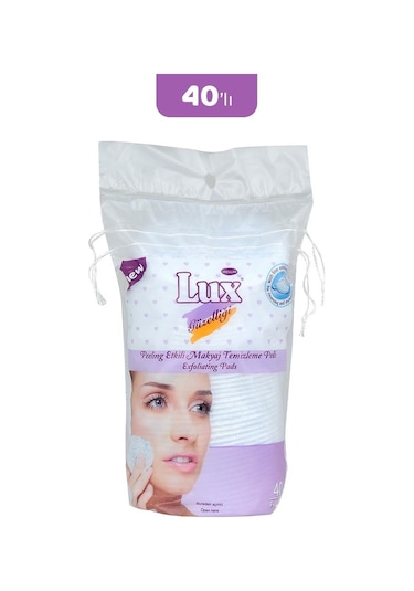 Lux Peeling Etkili Makyaj Pamuğu 40' Lı