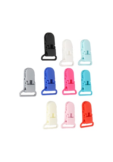 Moveevo Nylon Su Geçirmez Çadır/şemsiye Klembi, Renk Rastgele, 10 Adet - Dış Mekan Kumaş Kapakları İçin Dayanıklı Tutucu Diğer