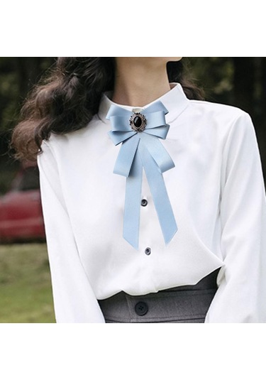 Suntek Kadın Ön Bağlanmış Ilmek Kravat Boyun Kravatı Zarif Çok Renkli