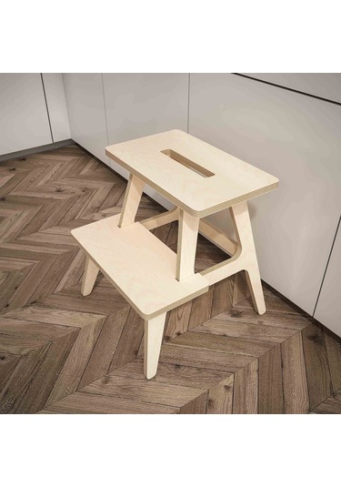 Woodesk Pikola, Ahşap Merdiven Ve Tabure, Cpt3001-47