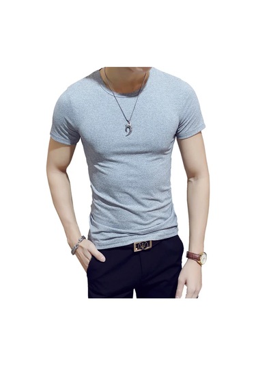 Snapbuymoda Erkek Yazlık Kısa Kollu V Yaka Polyester Tişörtaçıkerkek Açık