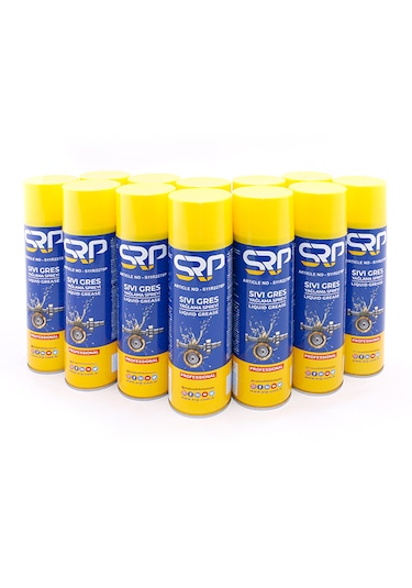 Srp Sıvı Gres Yağlama Spreyi 500 Ml, 12li Set