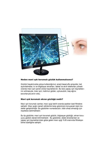 Cat Eye Numarasız Mavi Işık Filtreli Gözlük