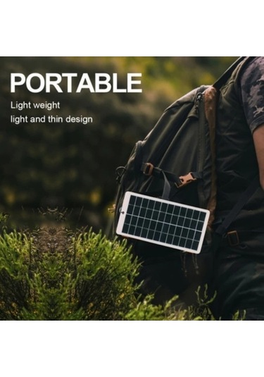 Besthome1 Dream011 Dairesel Dc İle Yeni Araç Şarj Cihazı Telefon Vantilatör Seyahat Kamp Güneş Paneli 10w 12v