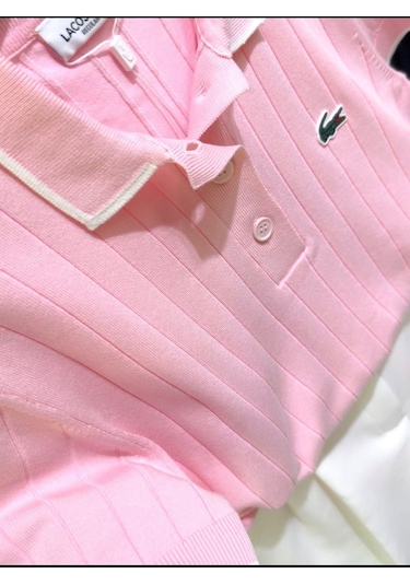 Lacoste Kadın Regular Fit Kısa Kollu Polo Yaka Trikot-shirt Pembe
