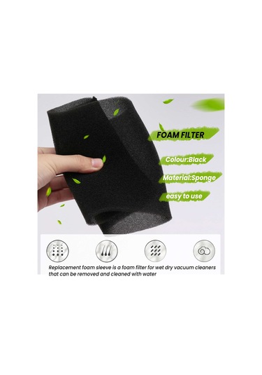 Crackedice Karcher Wd Nt Serisi Aksesuarları İçin 2 Adet Islak Ve Kuru Köpük Filtre