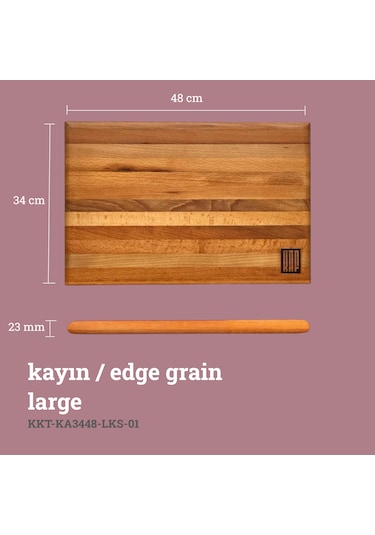 Lüks Kesme Tahtası Kayın Large
