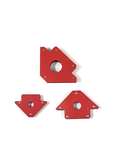 3'Lü Set, Manyetik Açılı Kaynak Tutucu Mıknatıs, Manyetik Gönye