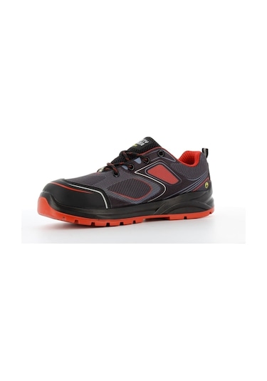 Safety Jogger Cador Red S1p Esd Src İş Güvenlik Ayakkabısı Siyah-Kırmızı