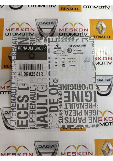 410602581r - Clıo 4 ( 2013 Sonrası ) Ön Fren Balatası