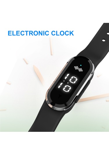 Youtek Siyah Akıllı Ultrasonisitik Sinek Kovucu Bileklik - Fiziksel Koruma, Üç Seviye Ayar, Saat Fonksiyonu, Hamile Ve Bebek Uygun