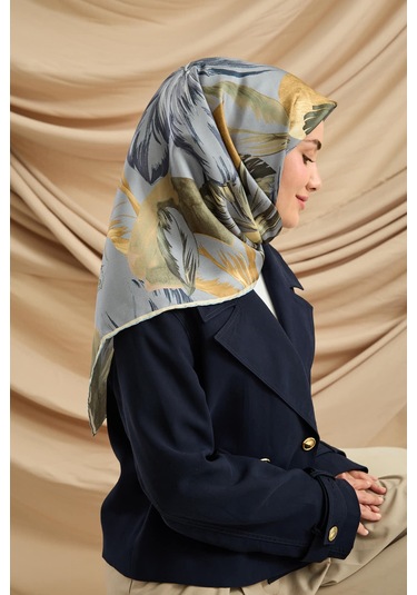 Silk Home Twill İpek Eşarp 11480-66 Bebe Mavi, İndigo, Yeşil, Fildişi, Hardal