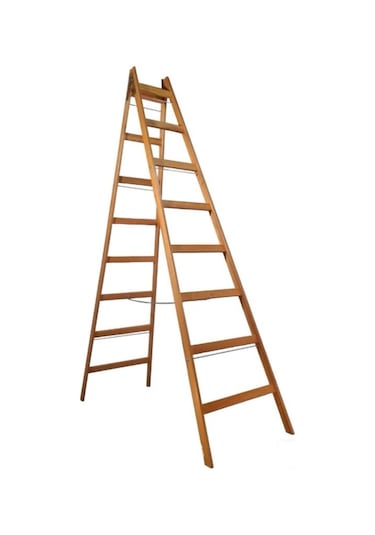 8 Basamaklı A Tipi Gürgen Ahşap Merdiven