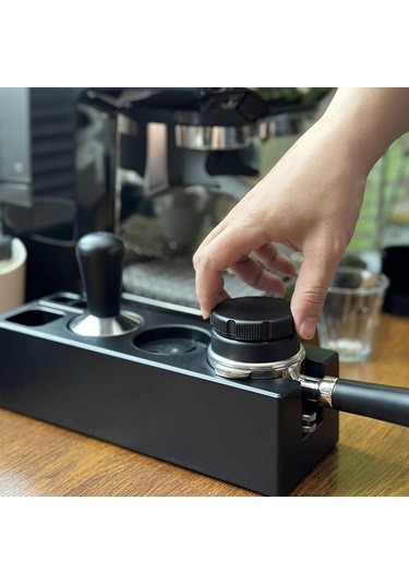 Homyl Espresso Dağıtım Aracı Cafe Ev Bar Için Profesyonel 51mm Siyah