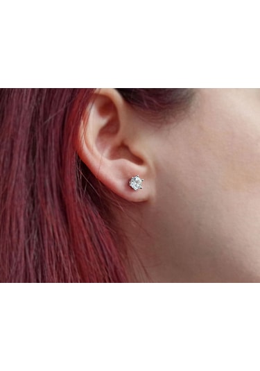 Sirius E Renk 1.40 Karat Pırlanta Tektaş Küpe 0823E0035