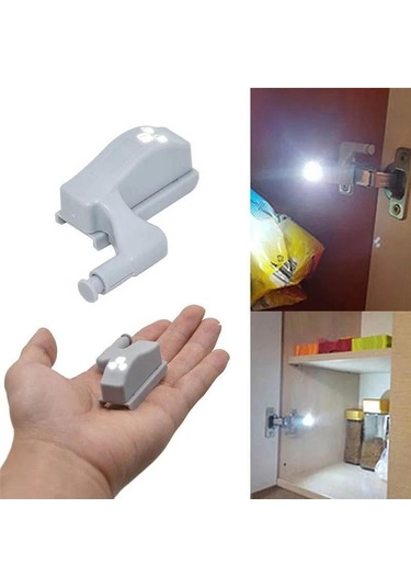 Dofolink Perde Mekanikli Dolap Led Dokunmatik Işık - Beyaz Işık, Pil İle Çalışır Pil Dahil Değil