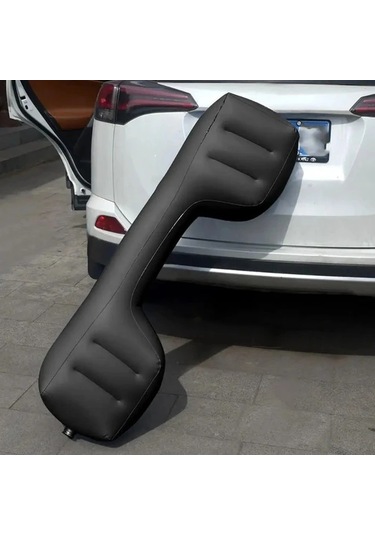 Sunshine011 Siyah 1 Adet Araç İçi Şişme Yatak Arka Koltuk Mesafe Örtüsü Seyahat Kamp Yatakları