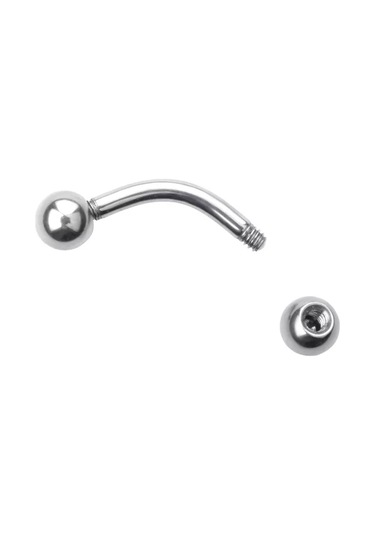 Visla Jewelry Mikrotitaylı Kuyruk Çıkartmalı Kulak Ve Kaş Piercing Şeklinde Titanyum Banan 181569622 Gri