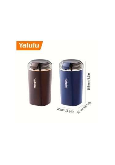 Honeybeeshop 21000 Rpm Çok Fonksiyonlu Elektrikli Kahve Değirmeni Yalulu Yuvarlak Şekil 110 130v Us Plug Coffee Color Ahşap