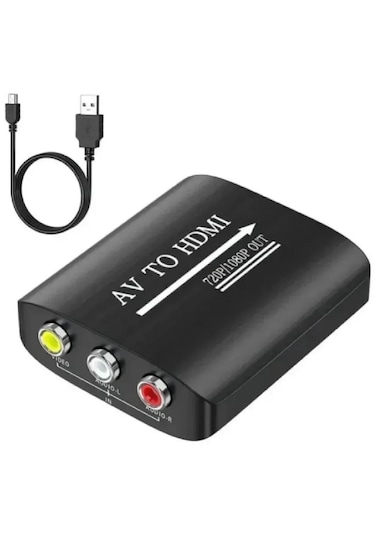 Av To Hdmi Çevirici 3 Rca To Hdmi Dönüştürücü Adaptör