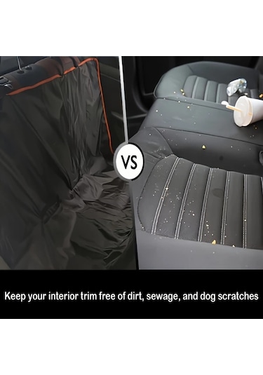 Willowhaven Siyah Katlanır Kaymaz Köpek Araç Koltuğu Koruyucu Yıkanabilir Sedan Suv