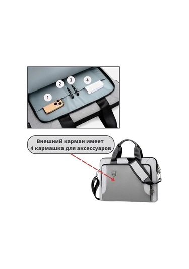 Novahub Şok Emici 13-14 İnç Laptop Çantası - Ayarlanabilir Omuz Askılı, Su Geçirmez, Çok Fonksiyonlu 112 Karakter Gri Gri