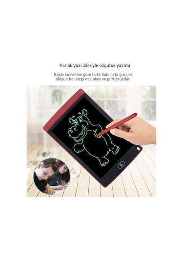 Snapbuy 8.5 İnç Lcd Çocuk Yazı Ve Çizim Tableti, Erken Eğitim Ve Uzaktan Öğrenim İçin El Yazı Tahtası Mavi